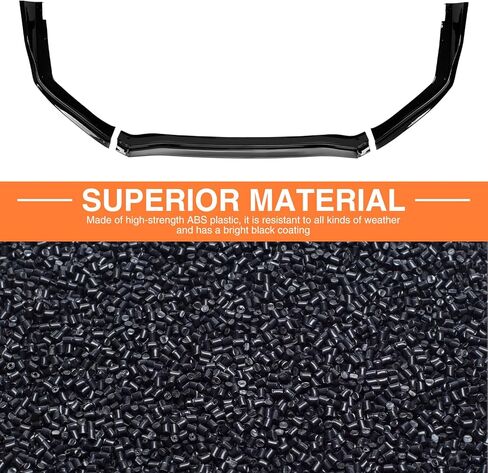 3pcs Front Bumper Lip Splitter Spoiler Compatible with 2015-2021 Subaru WRX STI Sedan,Car Body kit Accessories Front Lip Splitter (Gloss Black) in Saudi Arabia