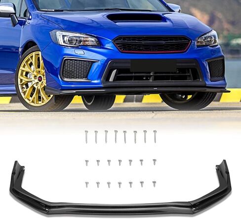 3pcs Front Bumper Lip Splitter Spoiler Compatible with 2015-2021 Subaru WRX STI Sedan,Car Body kit Accessories Front Lip Splitter (Gloss Black) in Saudi Arabia