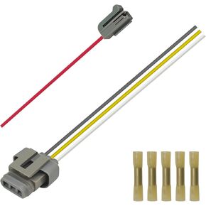 Alternator Voltage Regulator Stator Pigtail Wiring Harness Plug Connector Repair Lead Replacement Kit for Ford 2G 3G 4G Alternator Lincoln Mercury Mazda Electric Systems Update in Kuwait