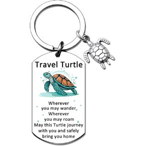 Sea Turtle Gifts For Women Men Best Travel Gifts For Travelers Women Cute Sea Turtle Keychain Funny Birthday Christmas Gift for Turtles Lovers Unique Ocean Turtles Themed Gift for Girls Kids in Kuwait