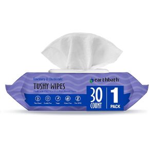 حمام الأرض، مناديل توشي بإكليل الجبل والبابونج - مناديل مبللة للكلاب للكفوف والمؤخرة، أفضل مناديل مبللة للحيوانات الأليفة للكلاب والقطط، مصنوعة في الولايات المتحدة الأمريكية، مناديل تنظيف للكلاب خالية من القسوة، تساعد على تحييد الروائح - 30 عددًا (عبوة وا in Kuwait