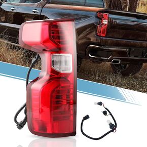 مصابيح خلفية VPIMOZO متوافقة مع 19-23 2019 2020 2021 2022 2023 Chevy Silverado 1500 2500/3500HD هالوجين ضوء خلفي للركاب الأيمن مع لمبة وحزام يستبدل GM2800308 in Kuwait