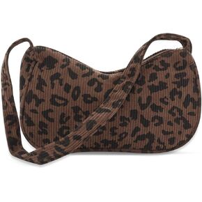 حقيبة كتف للنساء، حقيبة نايلون صغيرة على شكل هلال بنمط البقرة أو خطوط الحمار الوحشي، حقائب كتف نسائية in Kuwait