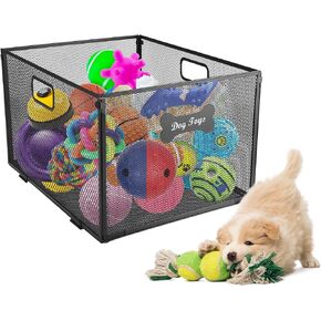 Clear Dog Toy Box,Acrylic Large Dog Toy Basket for Small Dog,Dog Toy Storage Bin for Pet, Fashion Dog Toy Basket Large for Puppy And Pet- Dog Toy Organizer Holder Boxes for Living Room in Kuwait