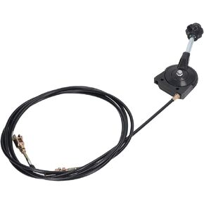 3.5m Throttle Cable, Excavator Manual Throttle Cable Kit Replacement, Stainless Steel Joint PU Tube Excavator Controller Accessories in Kuwait