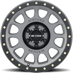Method Race Wheels MR305 NV, 17x8.5, 0mm Offset, 6x135, 94mm Centerbore, Titanium - Matte Black Lip, MR30578516800 in Kuwait