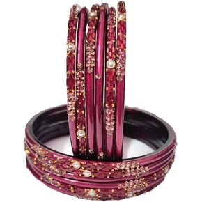 Shemass™ New Drop Design Bangle/Traditional Glass Bangle Set For Women & Girls |Indian Bollywood Colourful Glass Bangles in Saudi Arabia
