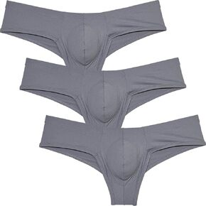 ملابس داخلية بكيني برازيلي ملمس البشرة للرجال، سراويل داخلية بوكسر صغيرة معززة بنصف الورك in Kuwait