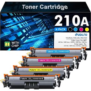 210A Toner Replacement for HP 210A Toner Cartridges 4 Pack - 210 Toner Work for Color LaserJet Pro MFP 4301Fdw Toner Cartridges 4201dn 4301fdn 4201dw Printer, for HP Ink 210A hp210a W2100A in Kuwait