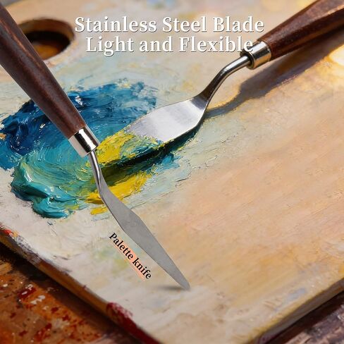 مجموعة فرش طلاء 26 قطعة، فرش طلاء أكريليك، فرش طلاء مع شريط، مسطحة، زاوية، مروحة، مستديرة، فرشاة أكريليك للألوان المائية، لوحات قماش أكريليك، طلاء الوجه، طلاء الجسم in Kuwait