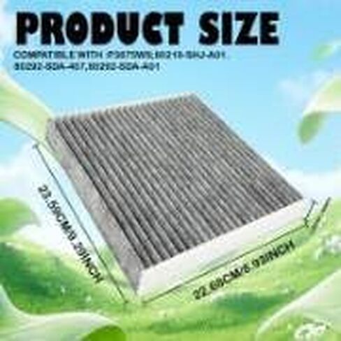 CF10134 Cabin Air Filter Car Air Conditioner Filter with Activated Carbon for Honda, Civic, CR-V, Accord, Odyssey Automotive Replacement Passenger Compartment Airs Filters Fresh Breeze in Kuwait