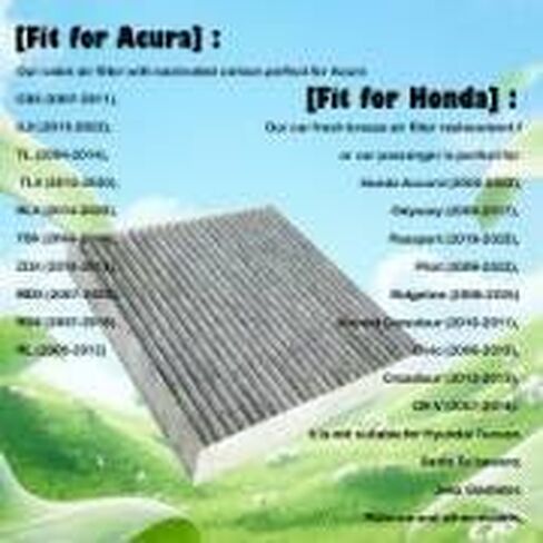 CF10134 Cabin Air Filter Car Air Conditioner Filter with Activated Carbon for Honda, Civic, CR-V, Accord, Odyssey Automotive Replacement Passenger Compartment Airs Filters Fresh Breeze in Kuwait