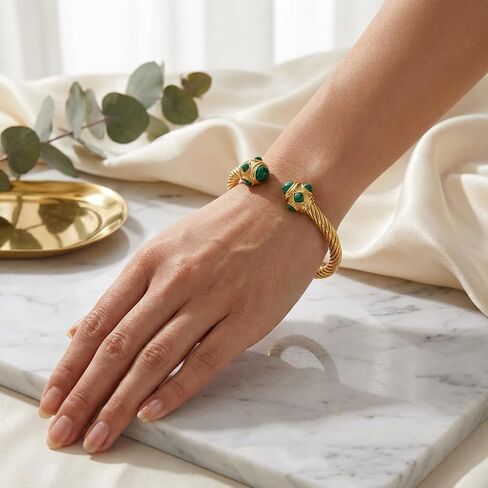 elegant gold bracelet for women - stylish gold accessories for women, perfect jewelry sets for women with water resistance, ideal gift for girls in Saudi Arabia