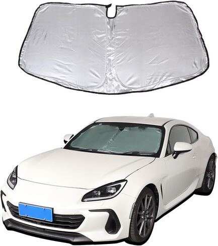 Car Front Windshield Sunshade & Sun Shade Full Window Shades for Subaru BRZ Toyot@ 86 2012-2023, UV Rays Sun Visor Protector,Auto Heat Shield Reflector Cover (Front Window-for BRZ 2022-2024) in Saudi Arabia