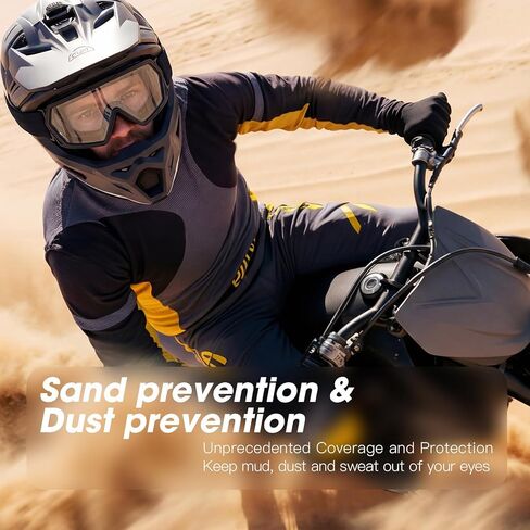 Dirt Bike Goggles Motorcycle Glasses ATV Ski Windproof Glasses for Adults, Men, Women, Youth in Kuwait