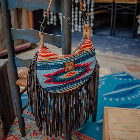 حقيبة STS Ranchwear Chaynee Valley Serape Nellie ذات شراشيب - حقيبة مخفية، جيب مغناطيسي سريع الإطباق، لمسة هامشية أنيقة in Saudi Arabia