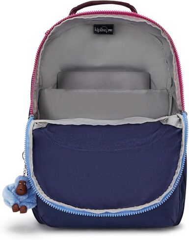 حقيبة ظهر للكمبيوتر المحمول سيول مقاس 15 بوصة من Kipling، متينة، واسعة مع أشرطة كتف مبطنة، أكمام واقية مدمجة in Saudi Arabia