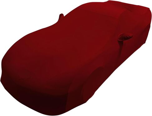 2005-2013 C6 Corvette Ultraguard Stretch Satin Indoor Car Cover - The Ultimate Custom FIT (Dark Red) in Kuwait