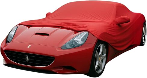 غطاء سيارة خارجي لسيارة فيراري كاليفورنيا 2008-2017 أحمر فاخر مقاوم للماء للأشعة فوق البنفسجية للحماية من الغبار ومقاوم للماء in Kuwait