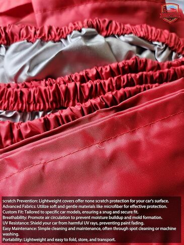 غطاء سيارة خارجي لسيارة فيراري كاليفورنيا 2008-2017 أحمر فاخر مقاوم للماء للأشعة فوق البنفسجية للحماية من الغبار ومقاوم للماء in Kuwait