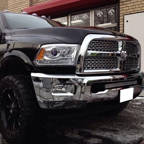 شريط إضاءة LED بشبكة سفلية مقاس 30 بوصة من iJDMTOY متوافق مع 2003-18 Dodge RAM 2500 3500 HD، يتضمن (1) شريط إضاءة LED عالي الطاقة 180 وات، ودعامات تثبيت بفتحة المصد السفلي ومجموعة أسلاك مفتاح التشغيل/الإيقاف in Saudi Arabia