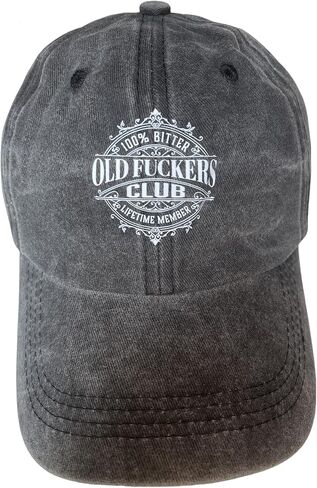 Old Fuckers Club Hat Vintage Baseball Cap Distressed Bastards Bourbon Club Bitter Old Man Hat Grandpa Gifts for Men in Saudi Arabia
