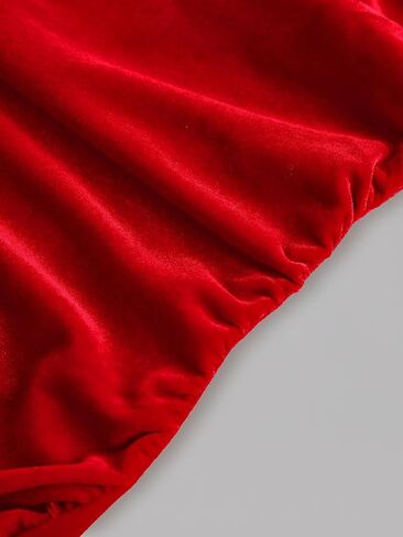 Girl's Summer Bodycon Halter Dress Long Velvet Elegant Maxi Ruched Fishtail Dress Cocktail Party Dresses Kid 8-12 Y in Kuwait