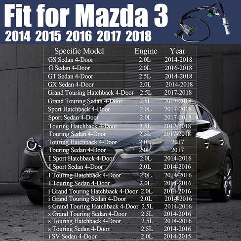 Front Headlight Wiring Harness with Connector Fit for Mazda 3 2014-2018, BHN1-51-0K6A, 5-Connectors in Kuwait