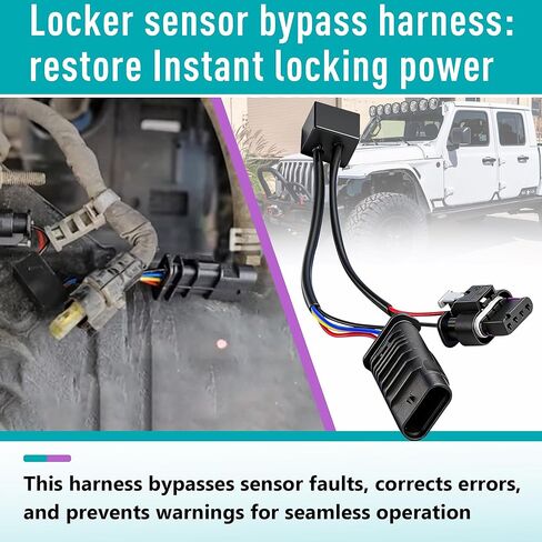 Z-LKR-OEM أداة ربط الأسلاك الالتفافية بمستشعر الخزانة | لسيارة جيب رانجلر JL/JLU 2018-2024 و2020-2023 غلاديتور JT روبيكون | التوصيل والتشغيل موصل الاستشعار in Kuwait