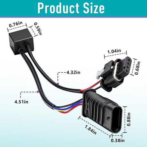 Z-LKR-OEM أداة ربط الأسلاك الالتفافية بمستشعر الخزانة | لسيارة جيب رانجلر JL/JLU 2018-2024 و2020-2023 غلاديتور JT روبيكون | التوصيل والتشغيل موصل الاستشعار in Kuwait