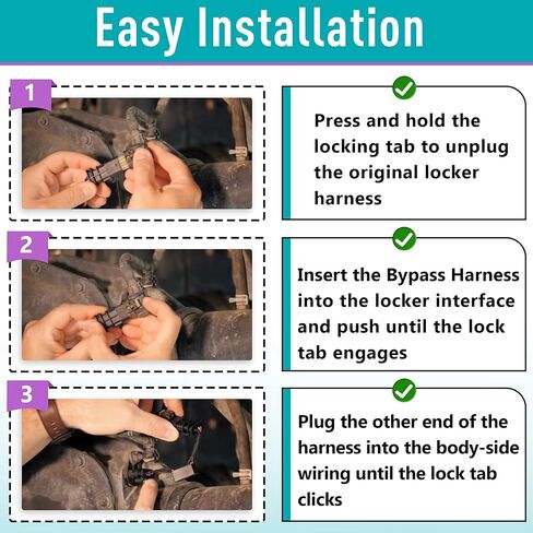 Z-LKR-OEM أداة ربط الأسلاك الالتفافية بمستشعر الخزانة | لسيارة جيب رانجلر JL/JLU 2018-2024 و2020-2023 غلاديتور JT روبيكون | التوصيل والتشغيل موصل الاستشعار in Kuwait