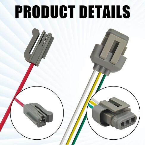 Alternator Voltage Regulator Stator Pigtail Wiring Harness Plug Connector Repair Lead Replacement Kit for Ford 2G 3G 4G Alternator Lincoln Mercury Mazda Electric Systems Update in Kuwait