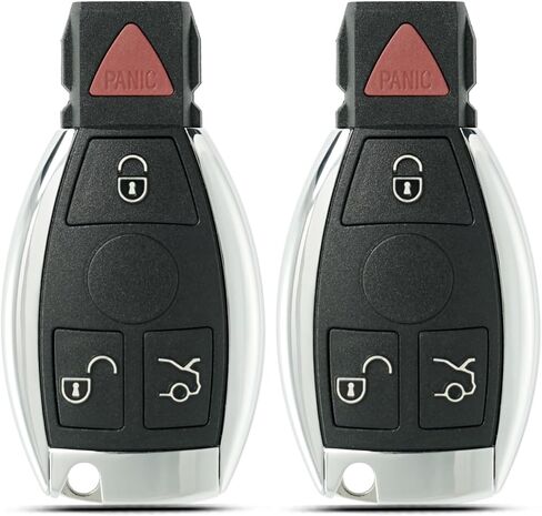 استبدال مفتاح Fob يناسب 1997-2014 Mercedes Benz C CL E GL ML R S Class / Sprinter 300 SL Series مفتاح التحكم عن بعد للدخول بدون مفتاح، IYZ3312 IYZDC (مجموعة من 2) in Saudi Arabia