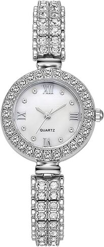 Luxury Watches for Women Fashion Ladies Quartz Wrist Watch Crystal Bracelet Watch Dress Watch in Saudi Arabia