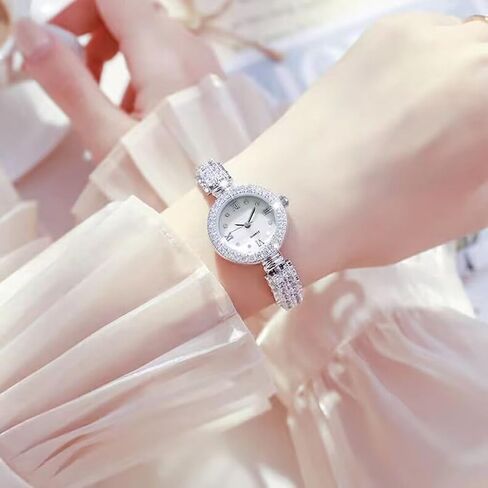 Luxury Watches for Women Fashion Ladies Quartz Wrist Watch Crystal Bracelet Watch Dress Watch in Saudi Arabia