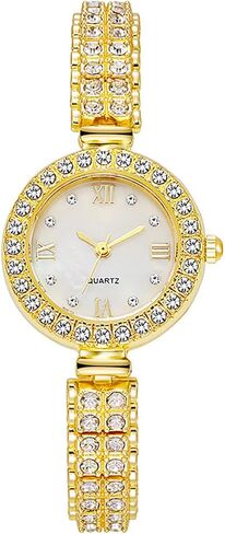Luxury Watches for Women Fashion Ladies Quartz Wrist Watch Crystal Bracelet Watch Dress Watch in Saudi Arabia
