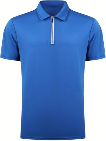 Mens Polo Shirt Short Sleeve Collared Tee Casual Slim Fit Golf Shirt Business Casual Top Wear for Outdoor and Daily Wear in Saudi Arabia
