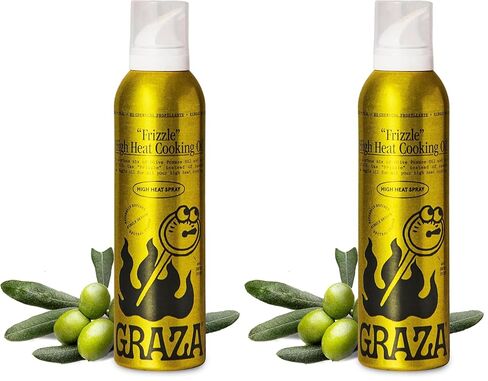 Graza Frizzle High Heat Cooking Oil Spray - Cooking Oil with a High Smoke Point & Neutral Flavor in a Spray Bottle for Frying, Baking & Grilling - Oil Made from 100% Olives – 5 oz (148ml) in Saudi Arabia