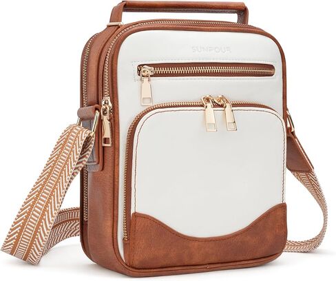 Womens Crossbody Purse, Vegan Leather Crossbody Bag Built-in Wallet RFID Multi-Pocket Handbag Shoulder Bag for Travel in Saudi Arabia