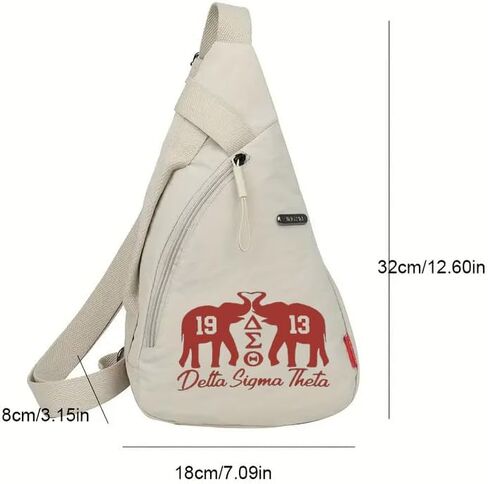 حقيبة صدر كروس متعددة الوظائف على شكل فيل على طراز الشارع مع طباعة دلتا نادي نسائي - متعددة in Kuwait