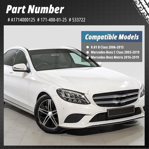 مجموعة أغطية مركز العجلات مكونة من 4 قطع لسيارة Benz C-Class CL-Class CLA E-Class G-Class R-Class S-Class GLC GLS، OD 74 مم/2.91 بوصة معرف 69.5 مم/2.74 بوصة أغطية محور، أداة إضافية تحل محل غطاء حافة الكروم A1714000125 in Saudi Arabia