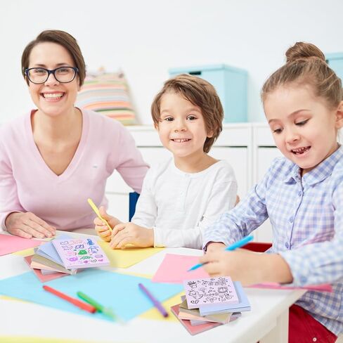 36Pads Pop Up Sticky Notes, Accordion Sticky Notes 3x3 Refills Vintage Colored Sticky Note Adhesive Memo Pads Popup Post Stickies Accordion Style Pop Up Notes for Dispenser Home Office School Meeting in Kuwait