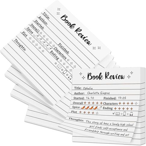200-Sheets Book Sticky Notes Book Review Set, Ymapinc 4Pcs Small Self-Stick Annotation Kit Ideal Reading Books Journal for Books Lovers Gifts & Bookish Bookworm Presents in Saudi Arabia