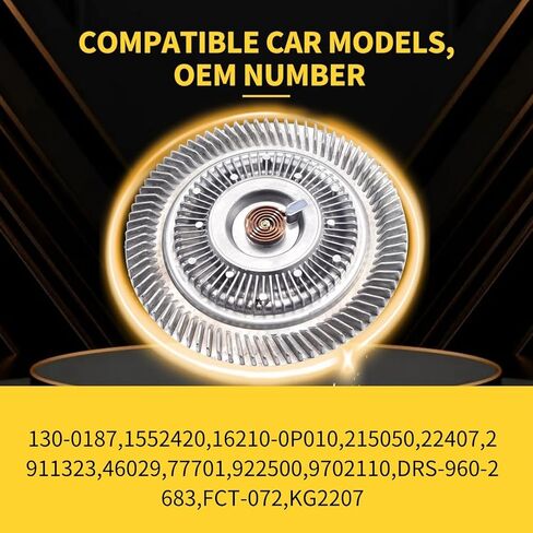 Engine Cooling Fan Clutch for Toyota 03-09 4Runner, 07-09 FJ Cruiser, 2015 Tacoma TRD Pro, 05-13 Tacoma X-Runner, 05-15 Tacoma, 05-11 Tundra 22407 46029 77701 922500 in Saudi Arabia