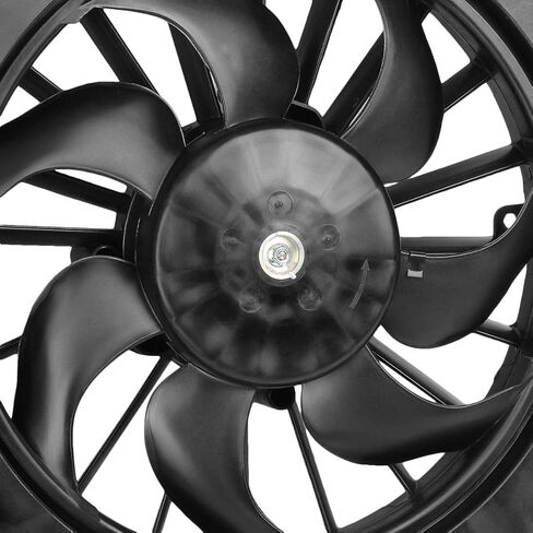 مجموعة مروحة تبريد المبرد طراز OE GM3115208 من Auto Dynasty متوافقة مع Chevy Malibu Pontiac G6 Saturn Aura 2.4L 3.5L 3.9L 07-12 in Saudi Arabia