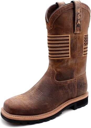 Laforst Men's Square Composite Toe Waterproof Goodyear Welted PR Western Workboots in Saudi Arabia