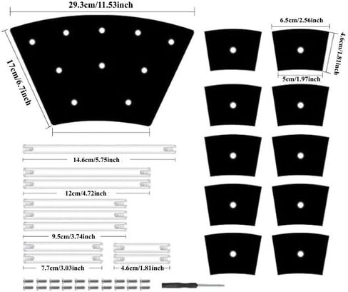 9-Tier Perfume Organizer, Acrylic Display Risers Stand, Cute Cupcake Stand Display, Shelf for Funko POP Action Figures, Collection Dessert Jewelry Cosmetics Desktop Decoration ( Black ) in Kuwait