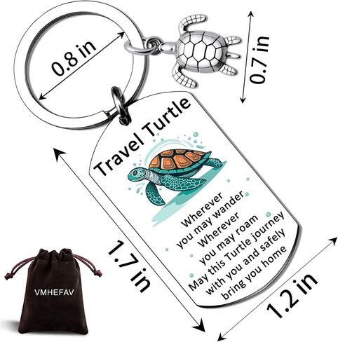 Sea Turtle Gifts For Women Men Best Travel Gifts For Travelers Women Cute Sea Turtle Keychain Funny Birthday Christmas Gift for Turtles Lovers Unique Ocean Turtles Themed Gift for Girls Kids in Kuwait
