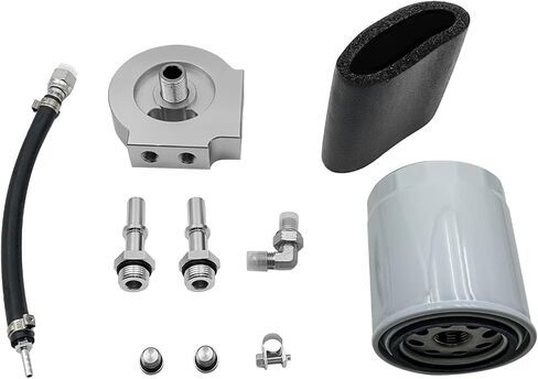 Motorsports Upper Fuel Filter Conversion Kit 121003 - Compatible with Ford 6.7L Powerstroke (2011-2024) F250, F350, F450, F550 - High-Performance Fuel Filtration Upgrade in Kuwait