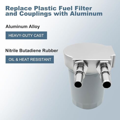 Motorsports Upper Fuel Filter Conversion Kit 121003 - Compatible with Ford 6.7L Powerstroke (2011-2024) F250, F350, F450, F550 - High-Performance Fuel Filtration Upgrade in Kuwait